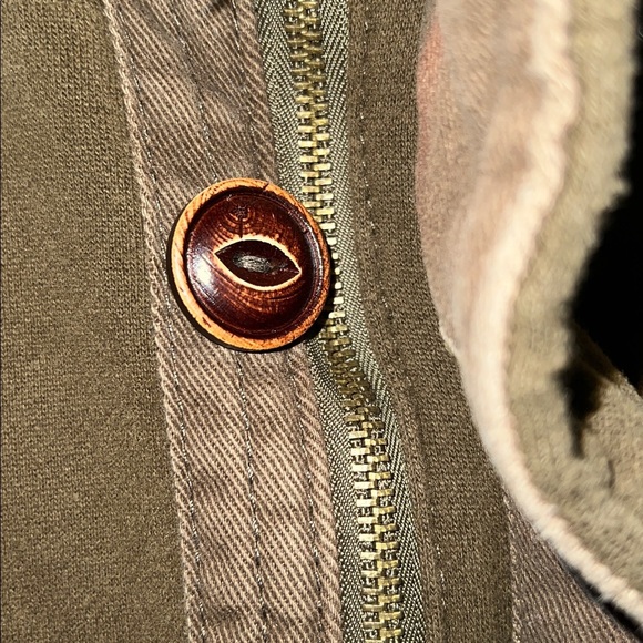 HCO Cabrillo Faux Fur Hoodie Jacket Mens Heavy Fall Winter Coat Y2K Medium - Picture 6 of 11